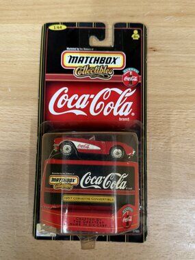1999 Matchbox Coca-Cola 1957 Corvette Convertible 1/64 Scale